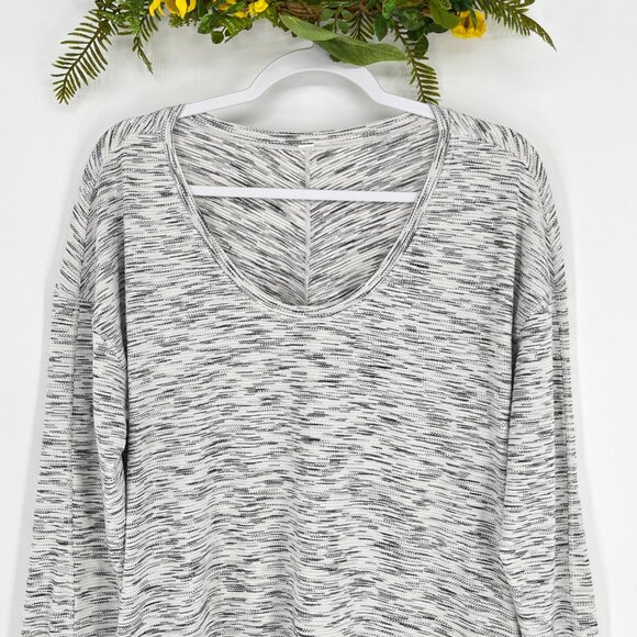 Lululemon Meant To Move Long Sleeve Tee‎ in Tiger Space Dye Black White No Size - Picture 6 of 8